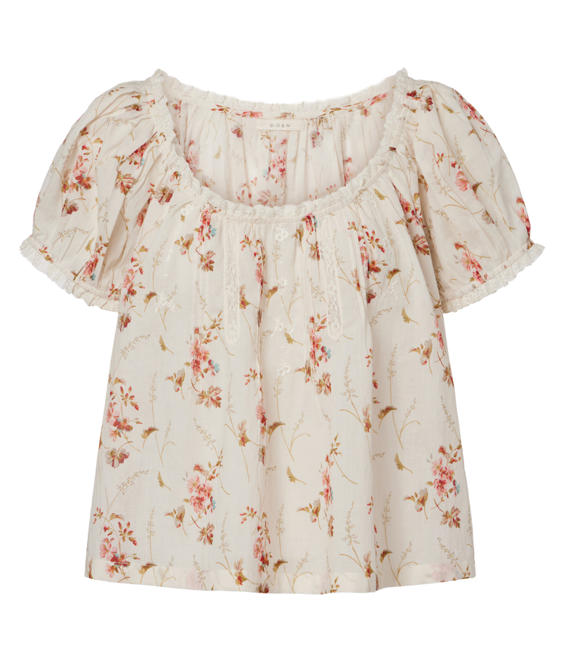 Frederica Top in BLANC PRAIRIE ROSE