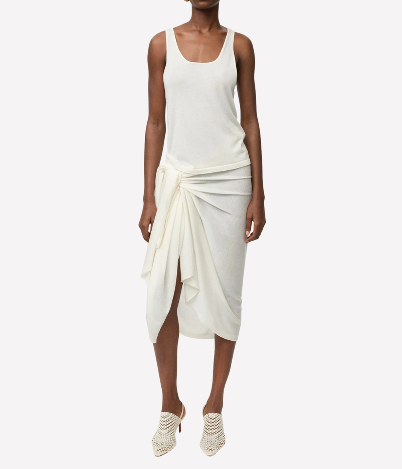Featherlight Singlet in Feather White