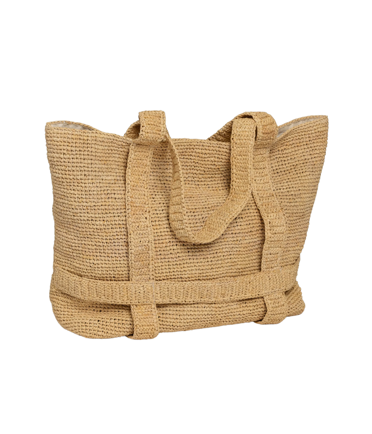 The Original Straw Traveler Bag in Natural Solid