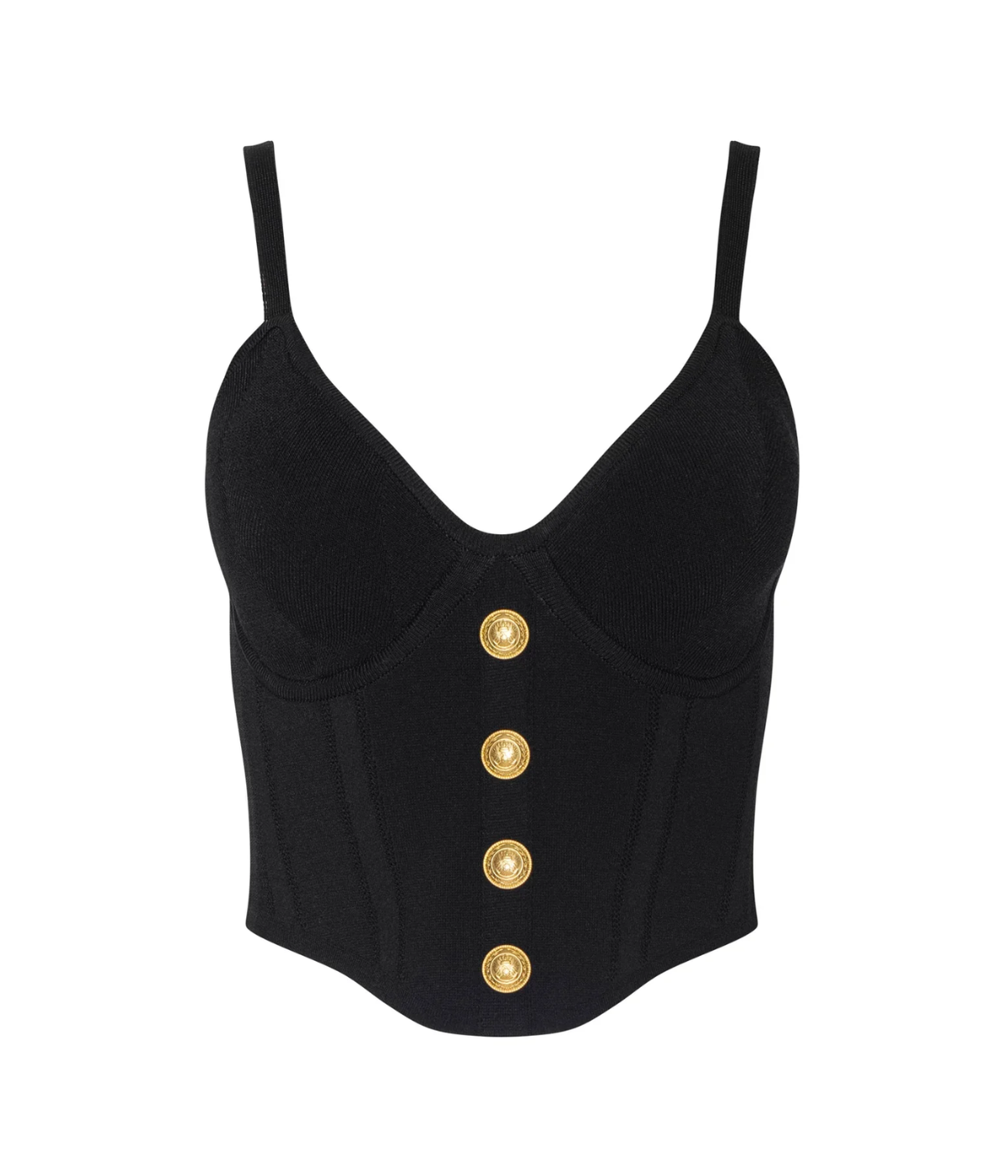 Artemis Knit Corset in BLACKGOLD