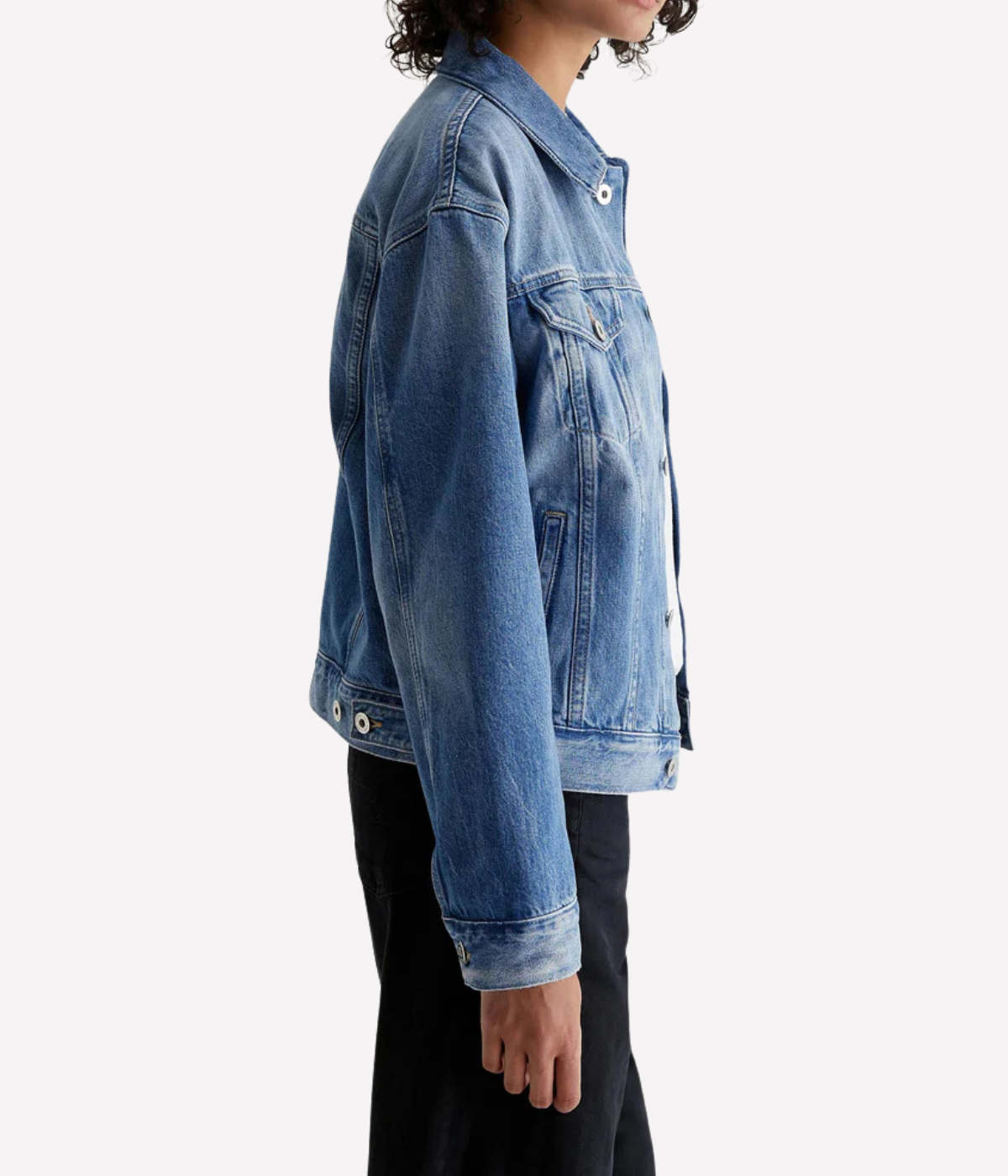 Ramie Denim Jacket in Stockholm