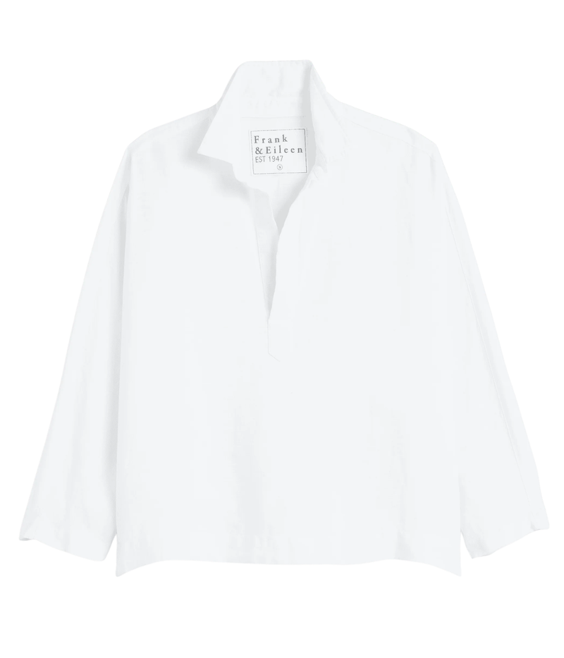 Gabi Popover Shirt In White