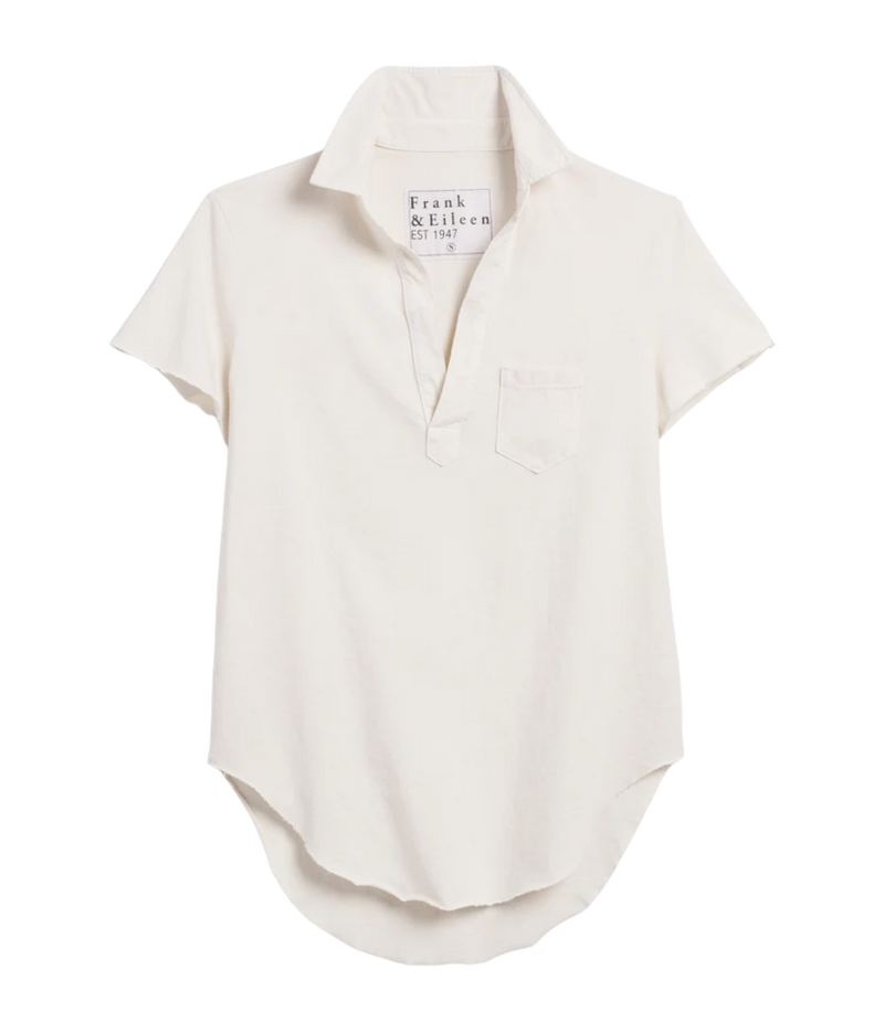 Charlotte Perfect Polo in Vintage White