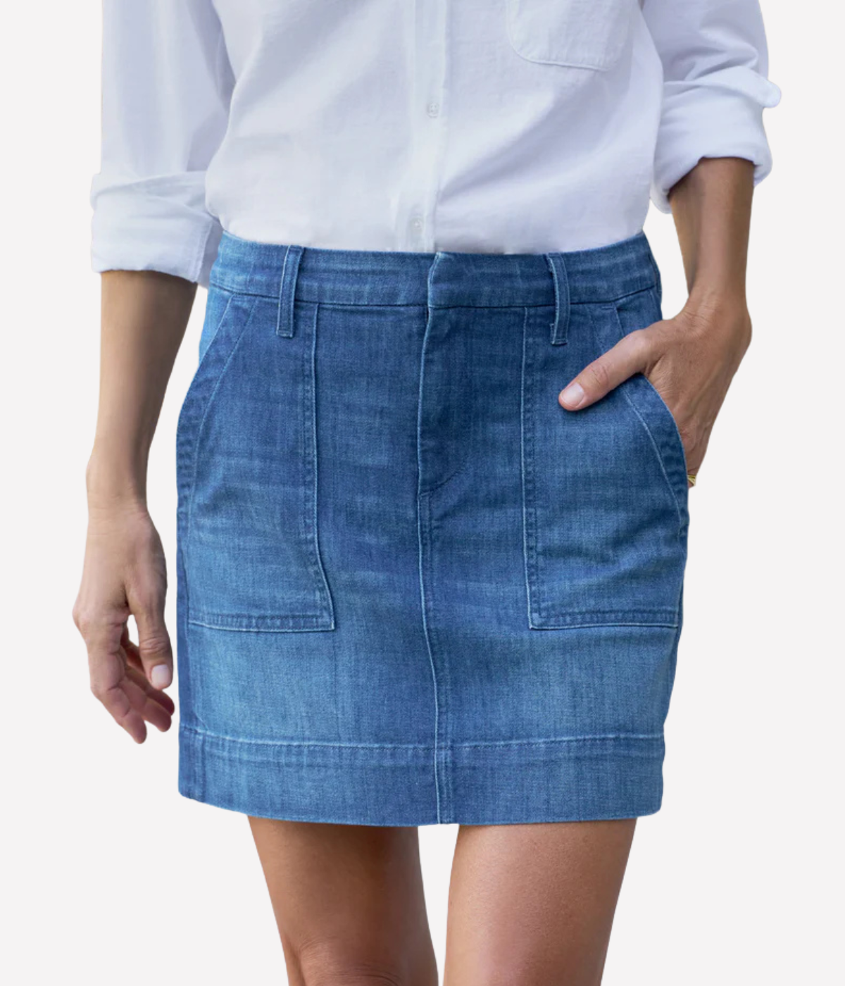 Jameson Skirt in Washed Blue