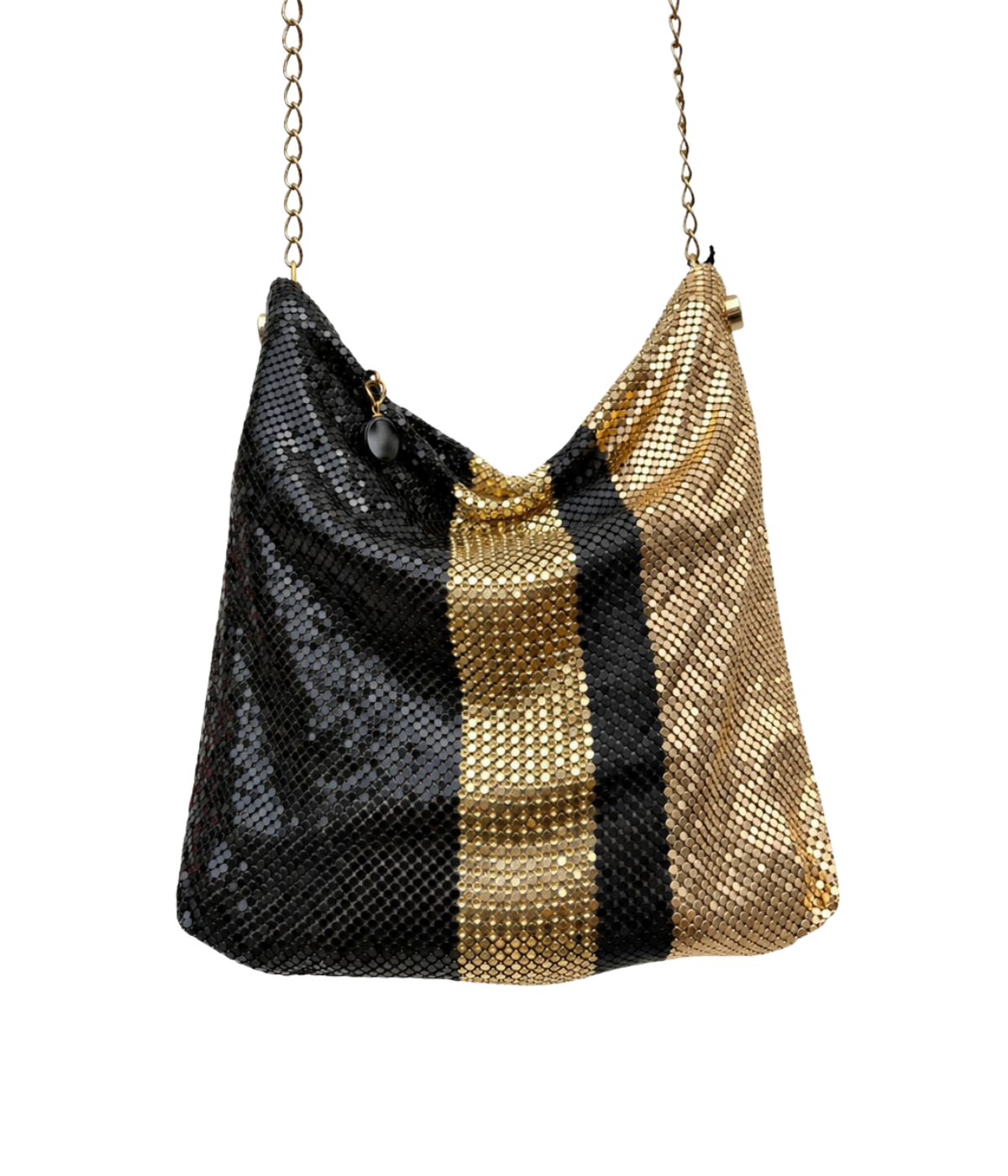 Nicky Party Bag in Gold & Black