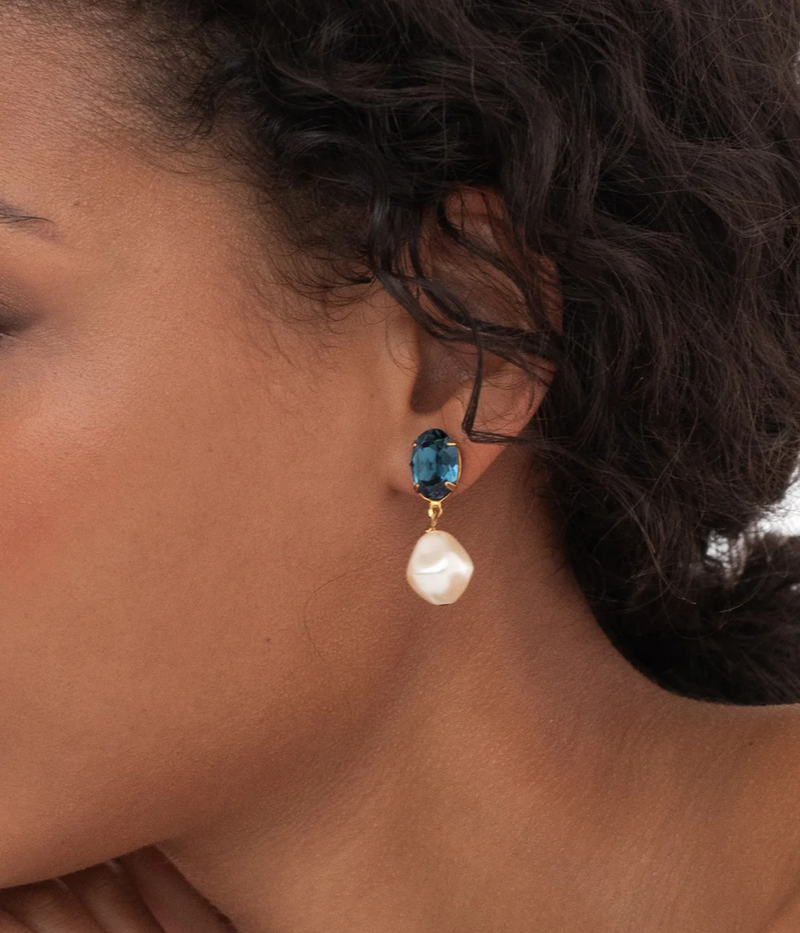 Tunis Earring in Saphire