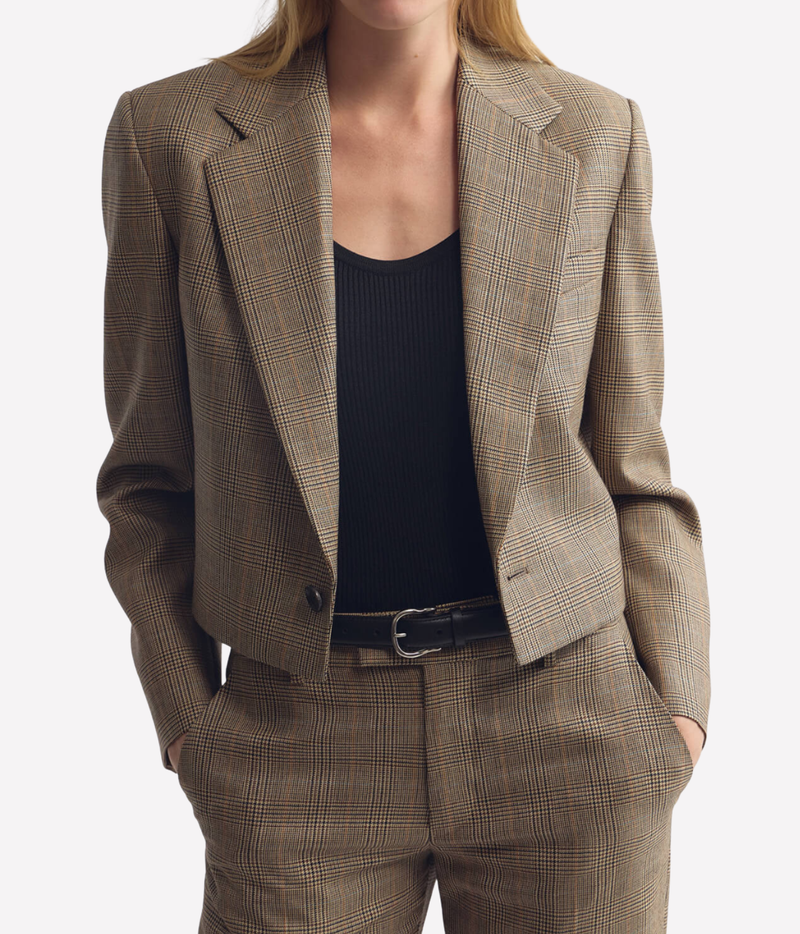 Swan Jacket In Glen Tan