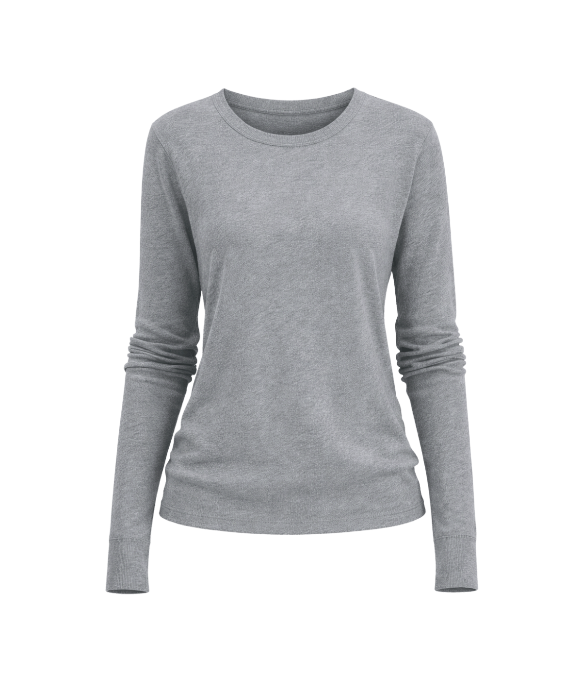 Loose Long Sleeve Crew in Smoke