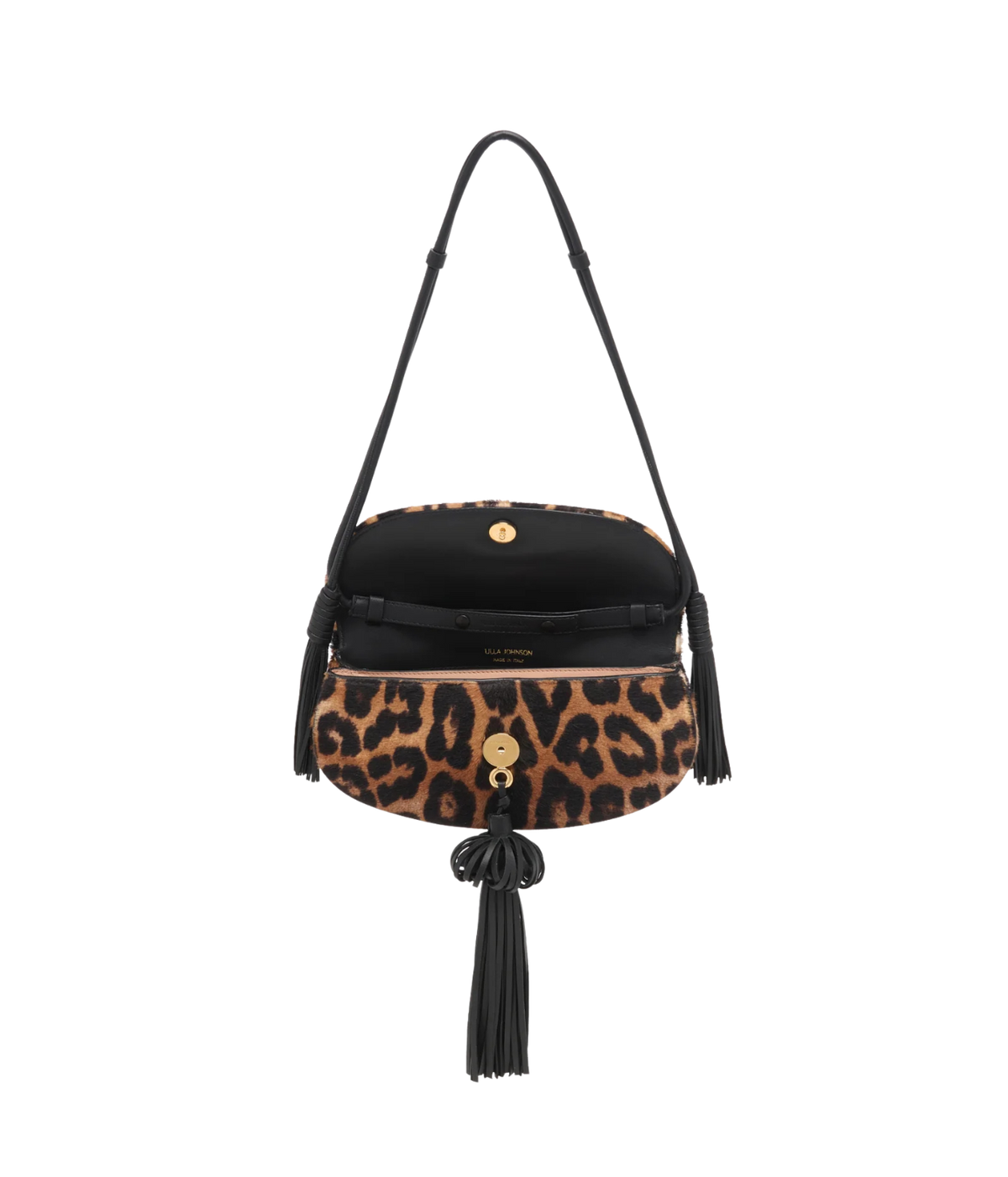Paloma Flap Tassel Bag In Leopard