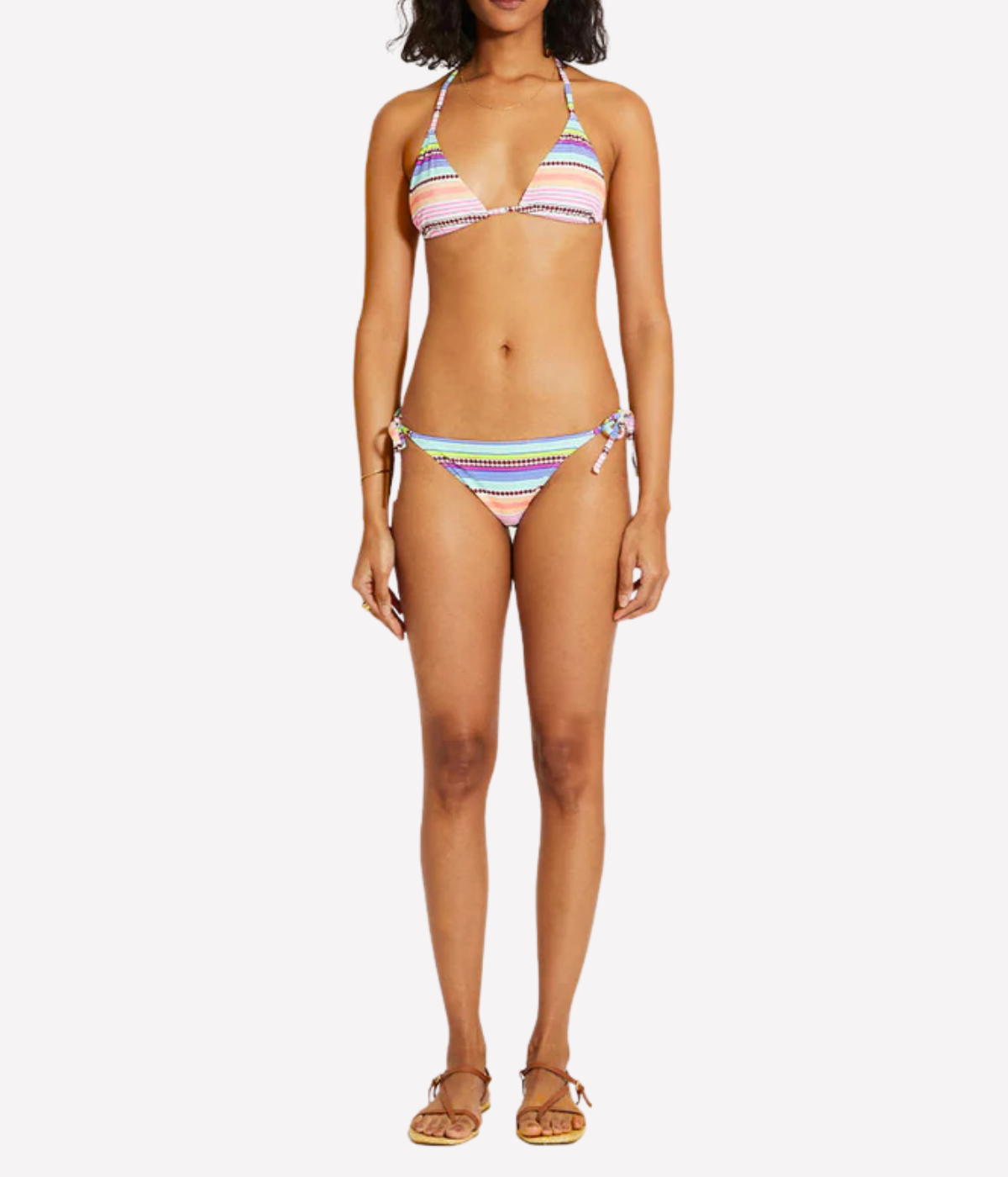Rekka String Bikini Bottom in Cirq Citrus