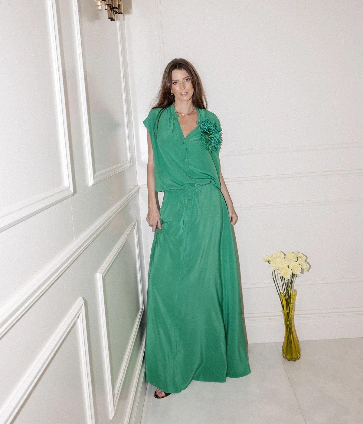 Hexham Blouse In Green
