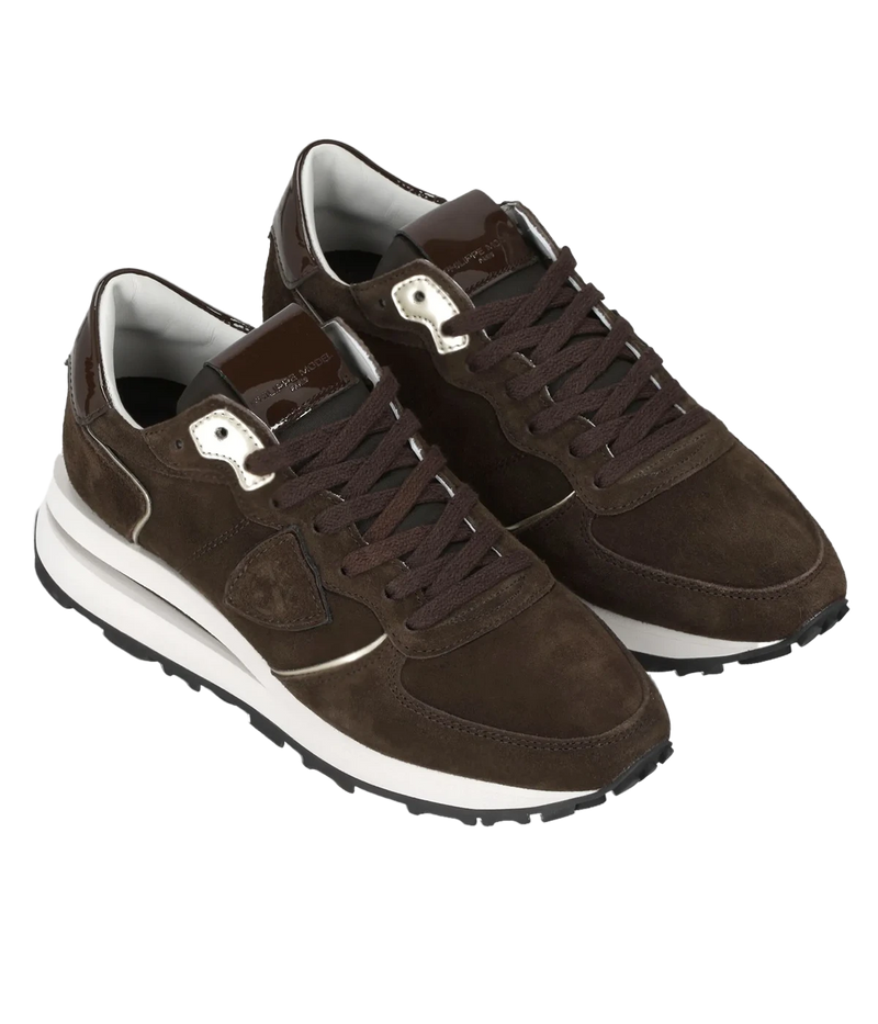 Tropez Haute Low Woman In Daim Brun