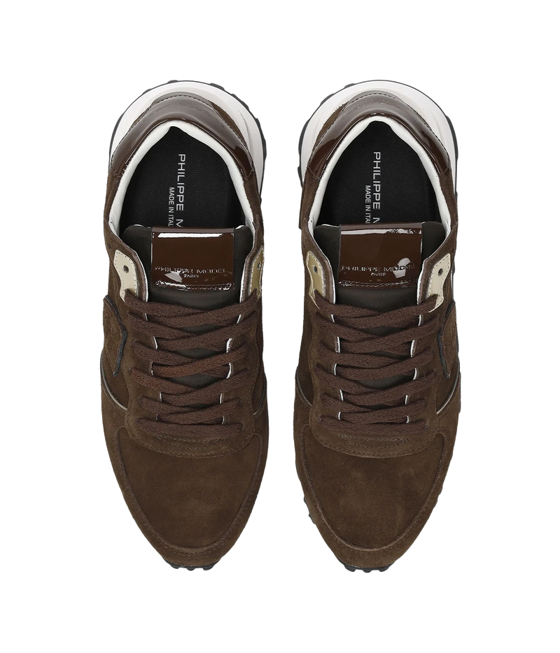 Tropez Haute Low Woman In Daim Brun