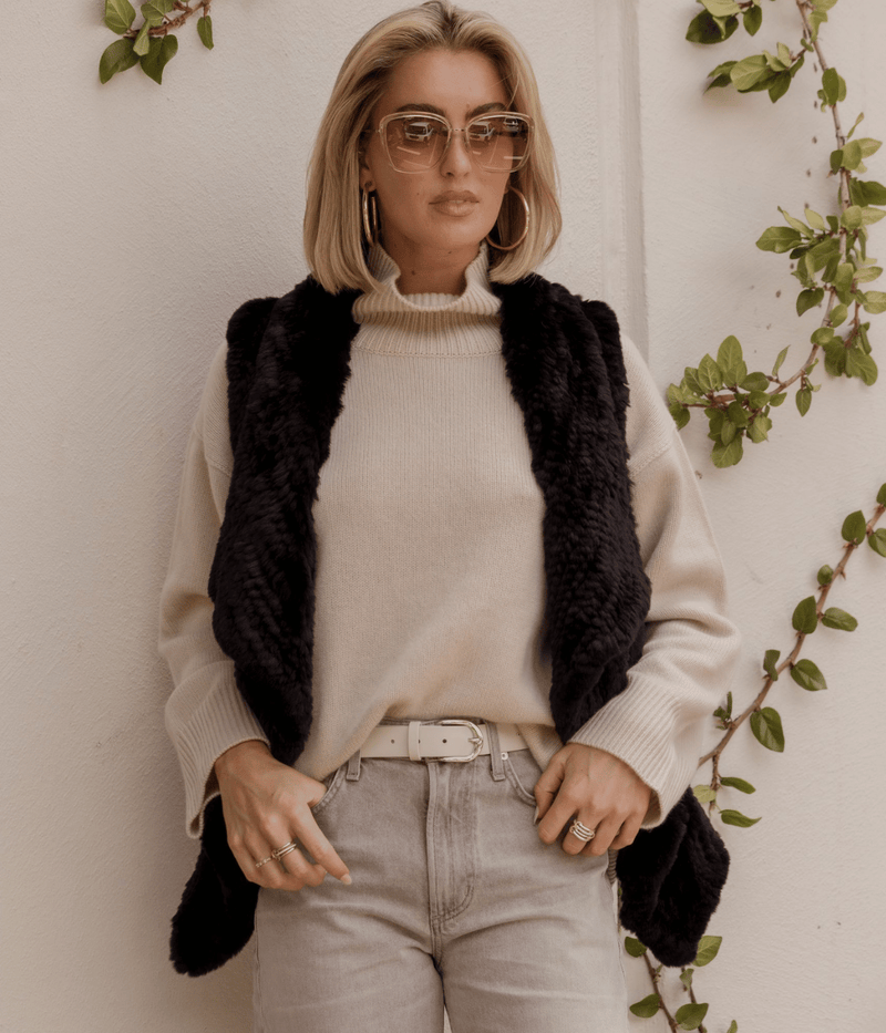 Gilet 50cm in Noir