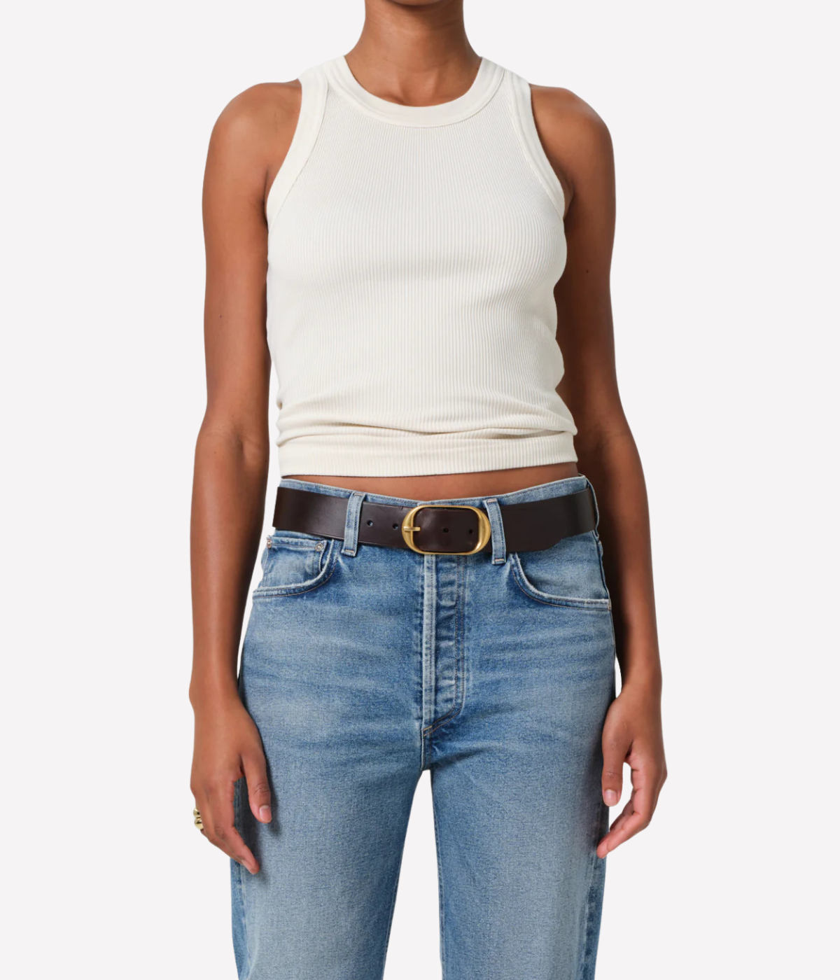 Isabel Rib Tank in Dune