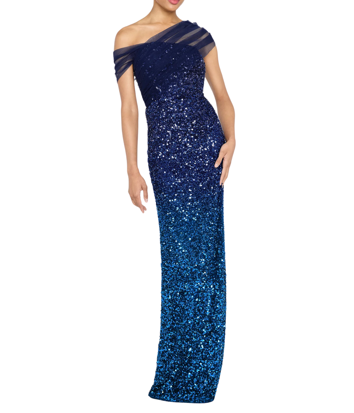 Dina Beaded Gown in Navy