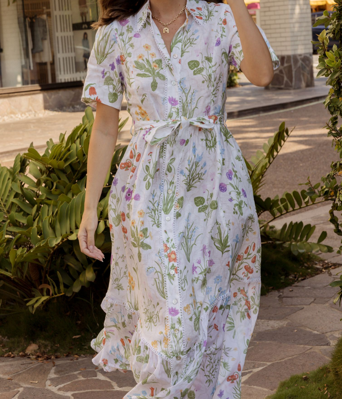 Costiera Dress in Botanical