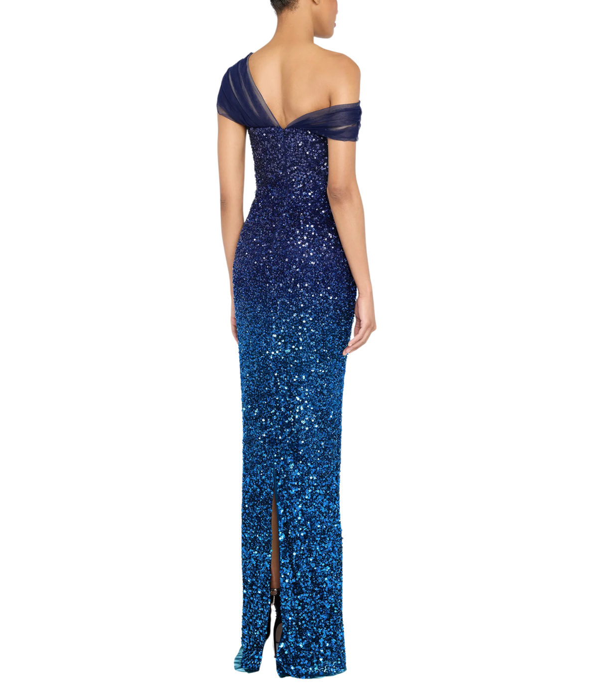 Dina Beaded Gown in Navy