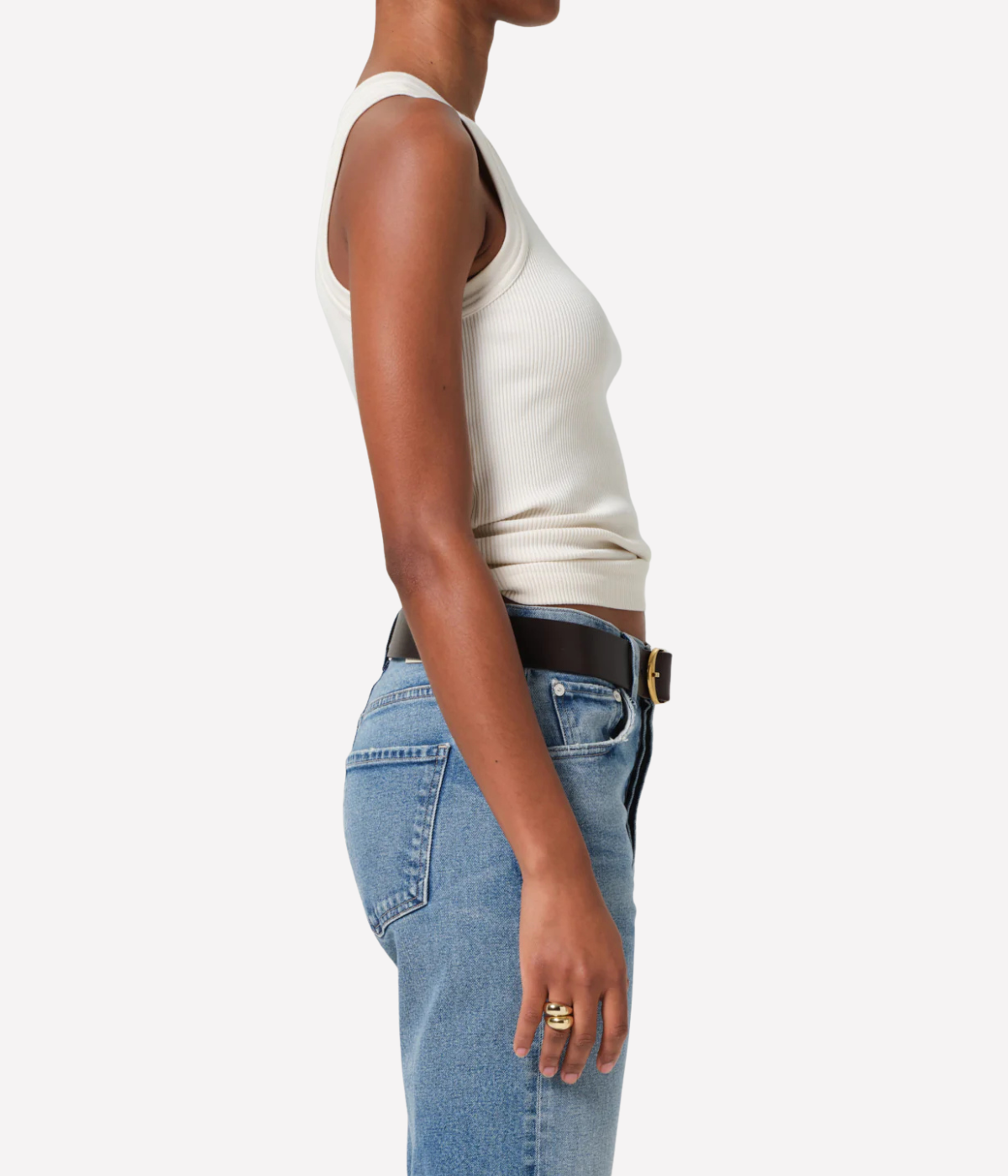 Isabel Rib Tank in Dune