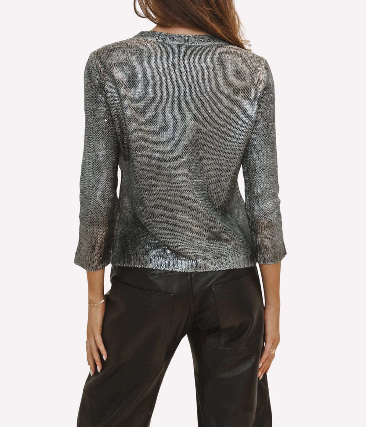 15th Anniversary Studded Cardigan in Huskey