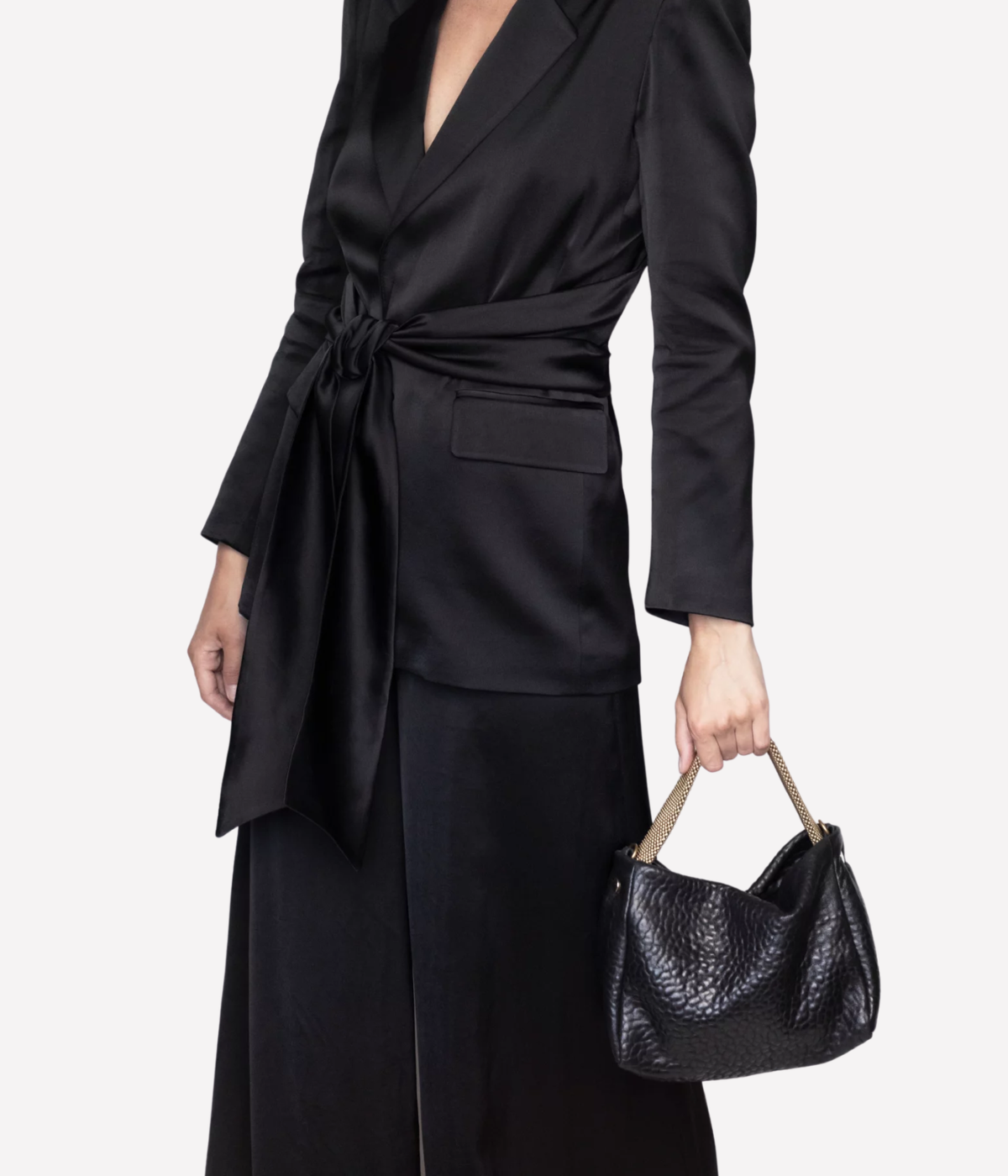 Pauline Handbag in Black Gold