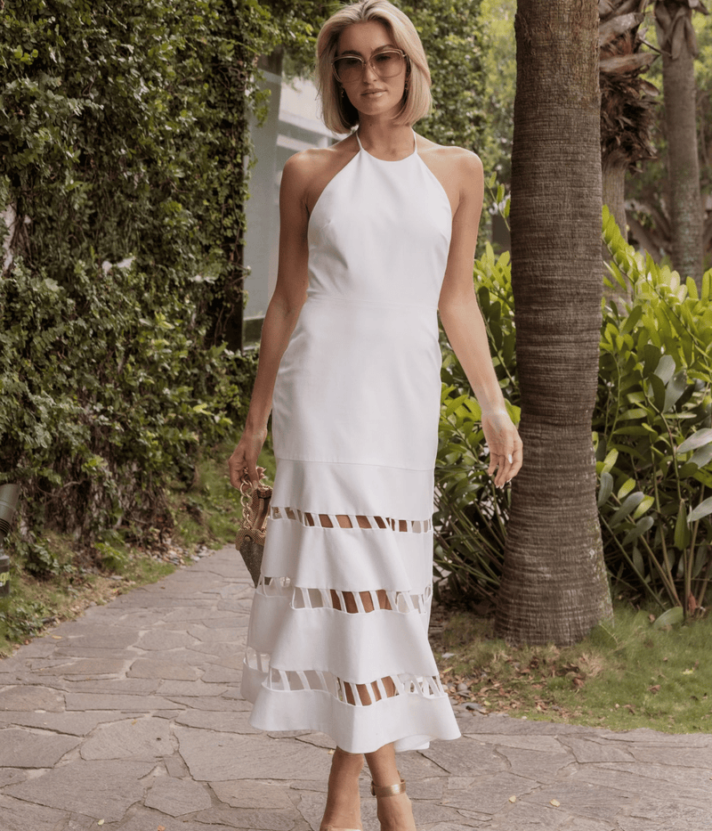 Janessa Dress in WHITE