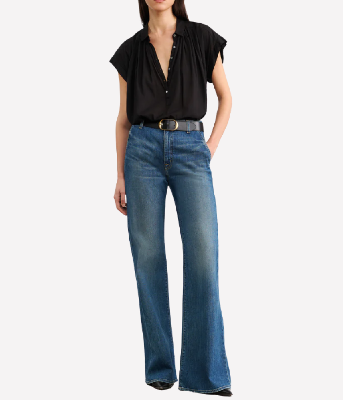 Normandy Blouse in Black