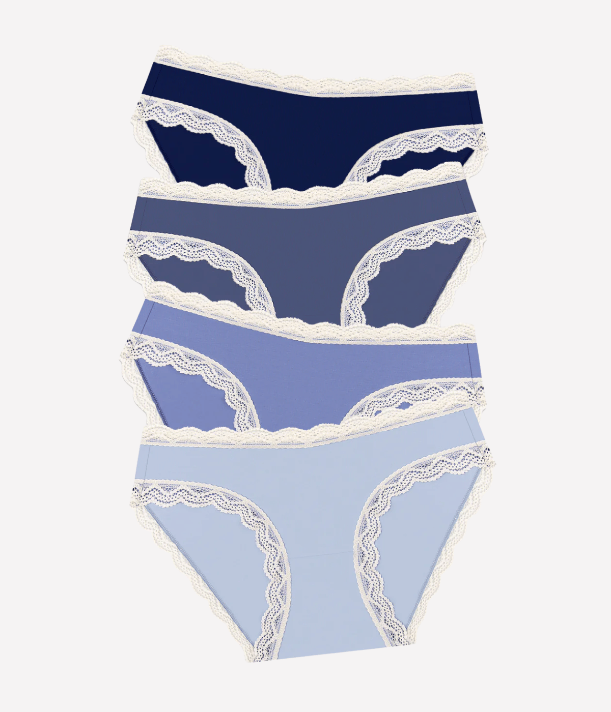 Knicker Four Pack in Denim Blue