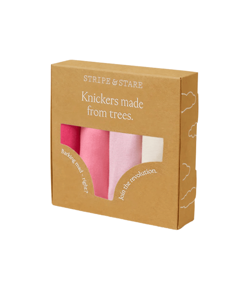 Knicker Four Pack in Coconut Ice