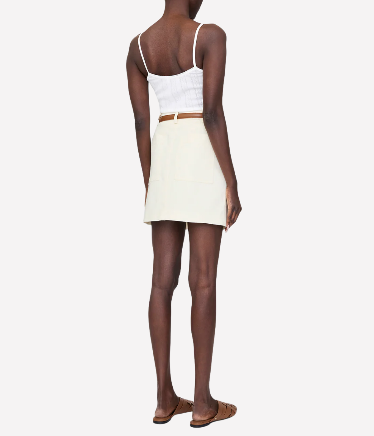 Zaire Mini Skirt in Cream