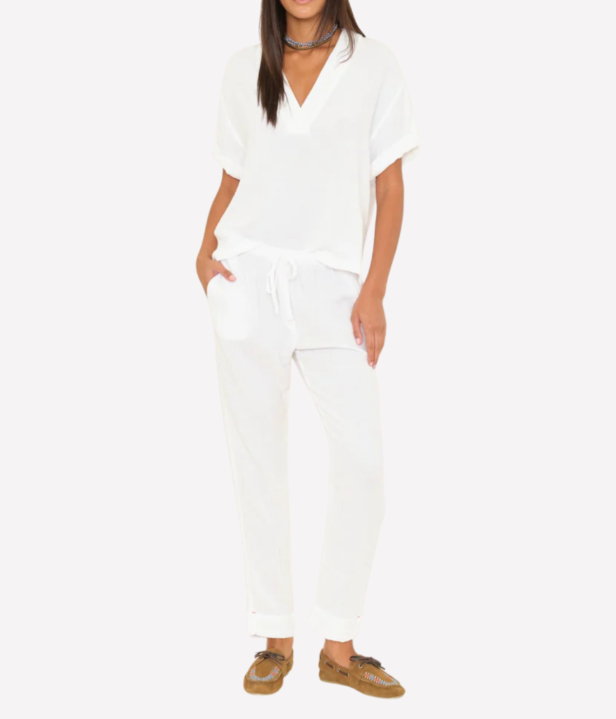 Jordyn Pant in WHITE