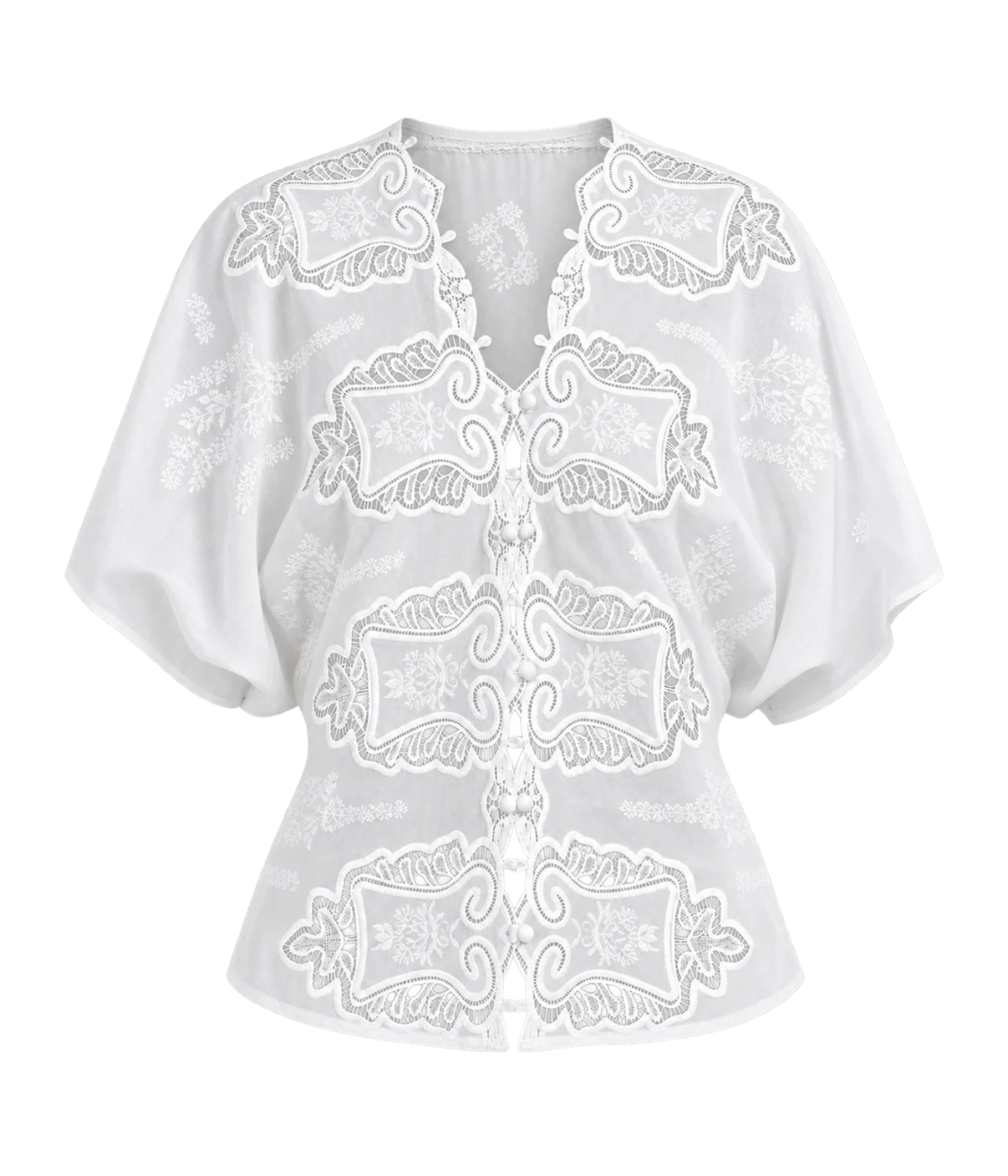 The Femme Shirt in White Vintage