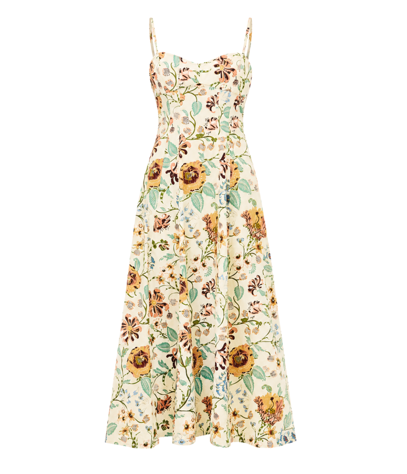 Fiora Cami Cotton Dress In Abalone