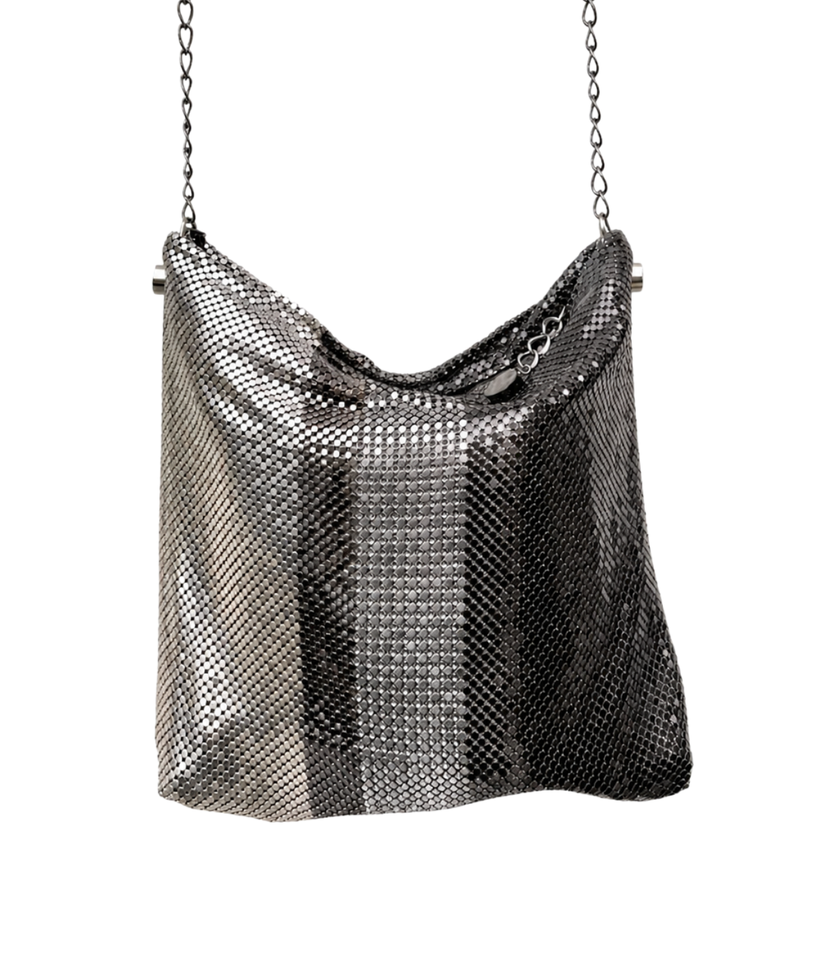 Nicky Party Bag in Silver & Black