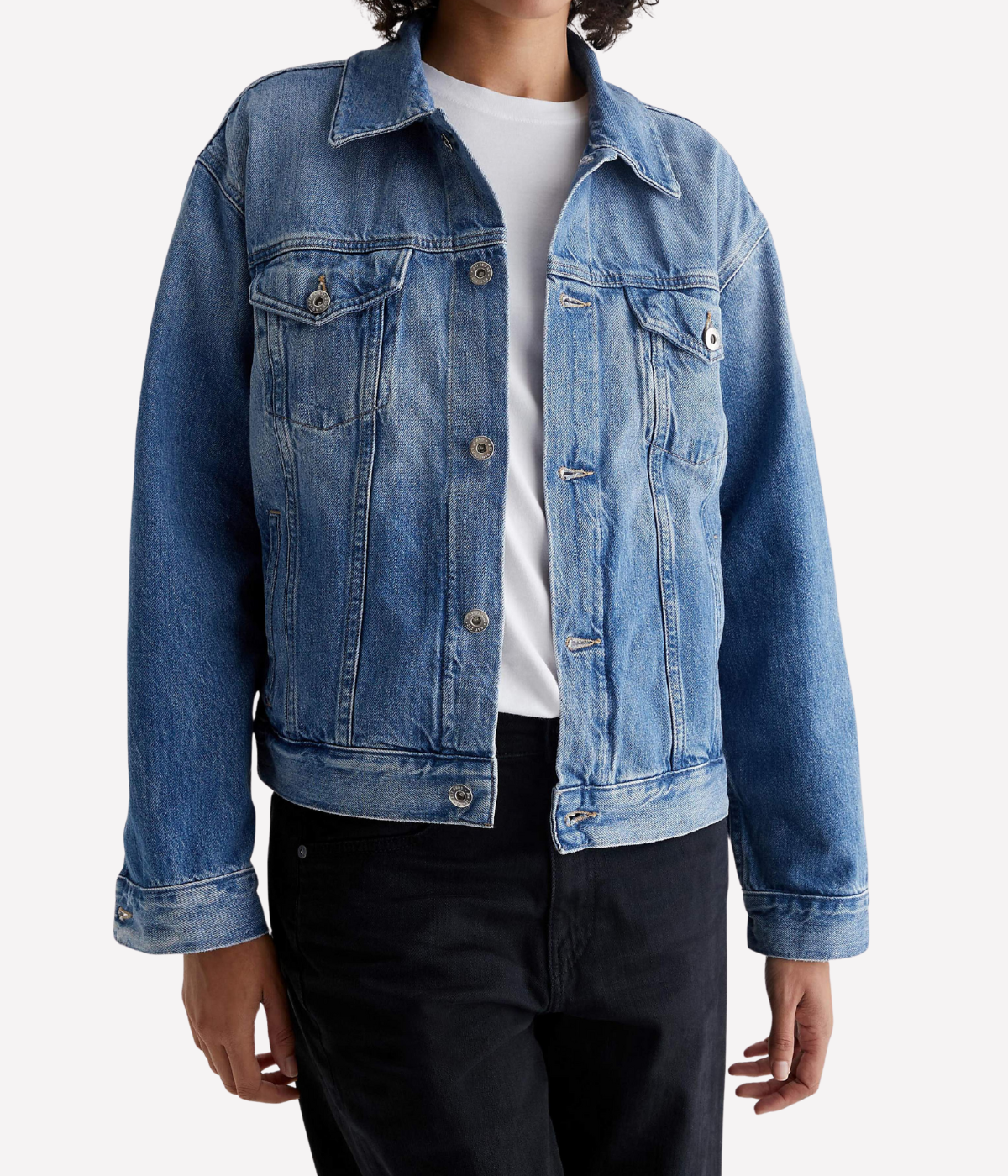 Ramie Denim Jacket in Stockholm