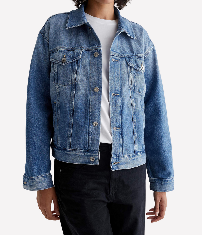 Ramie Denim Jacket in Stockholm
