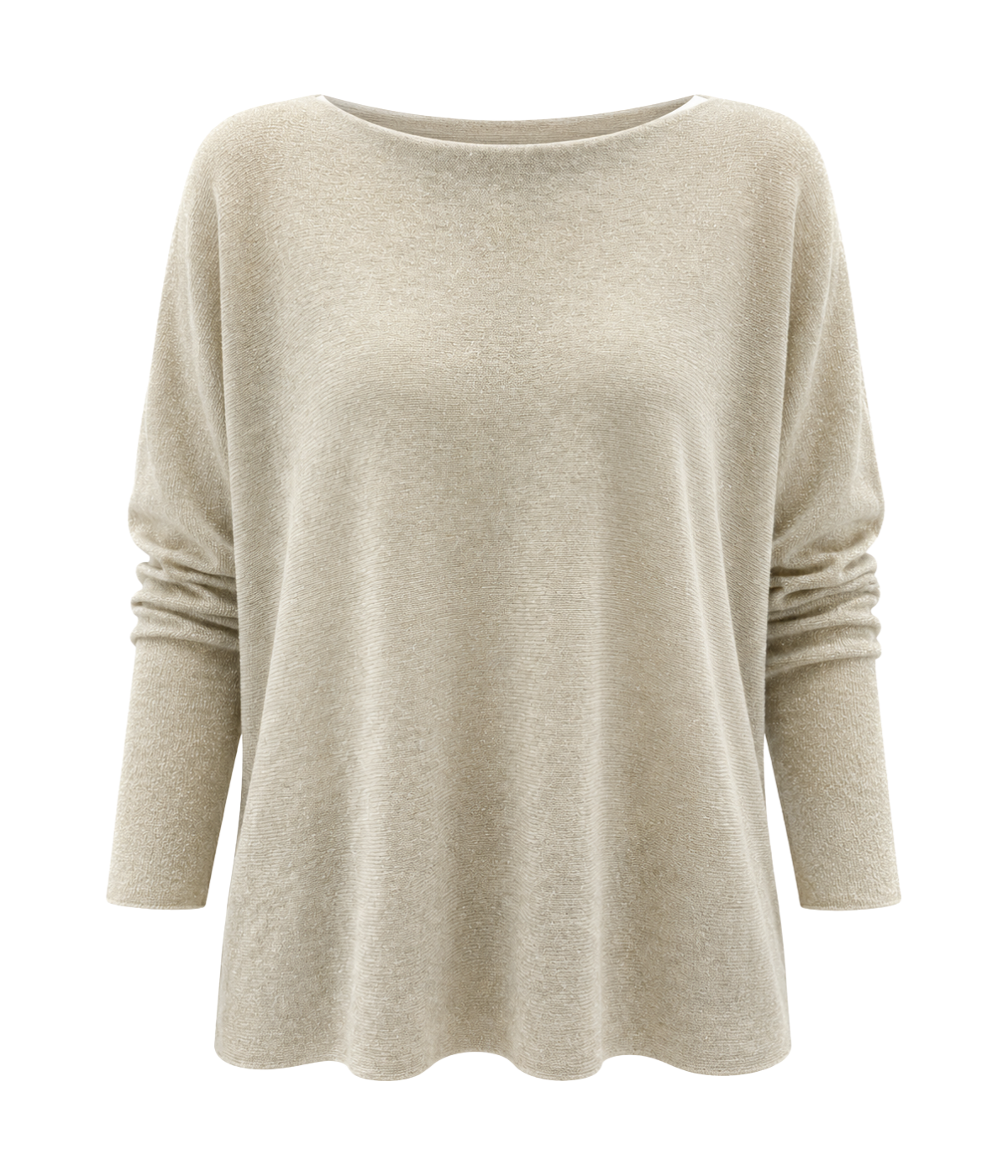 Woman Knitted Pullover in TAUPE