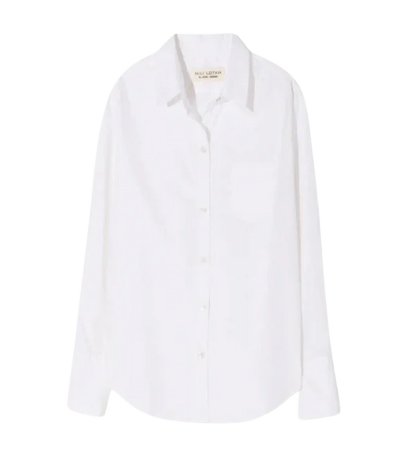 Cotton Voile Shirt In Ivory