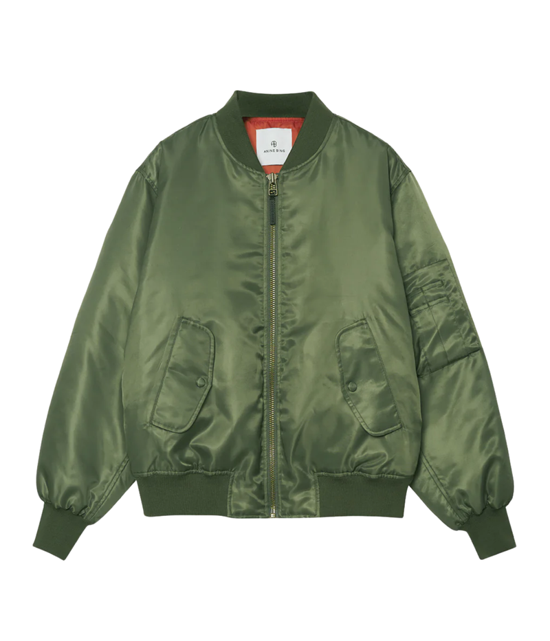 Leon Bomber In Army Green
