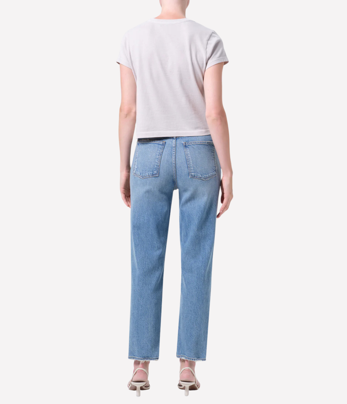90's Pinch Waist Crop in Renew - Back View