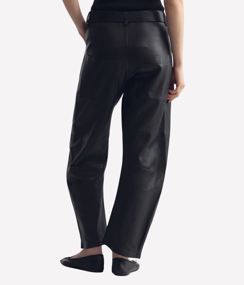Shon Leather Pant In Black