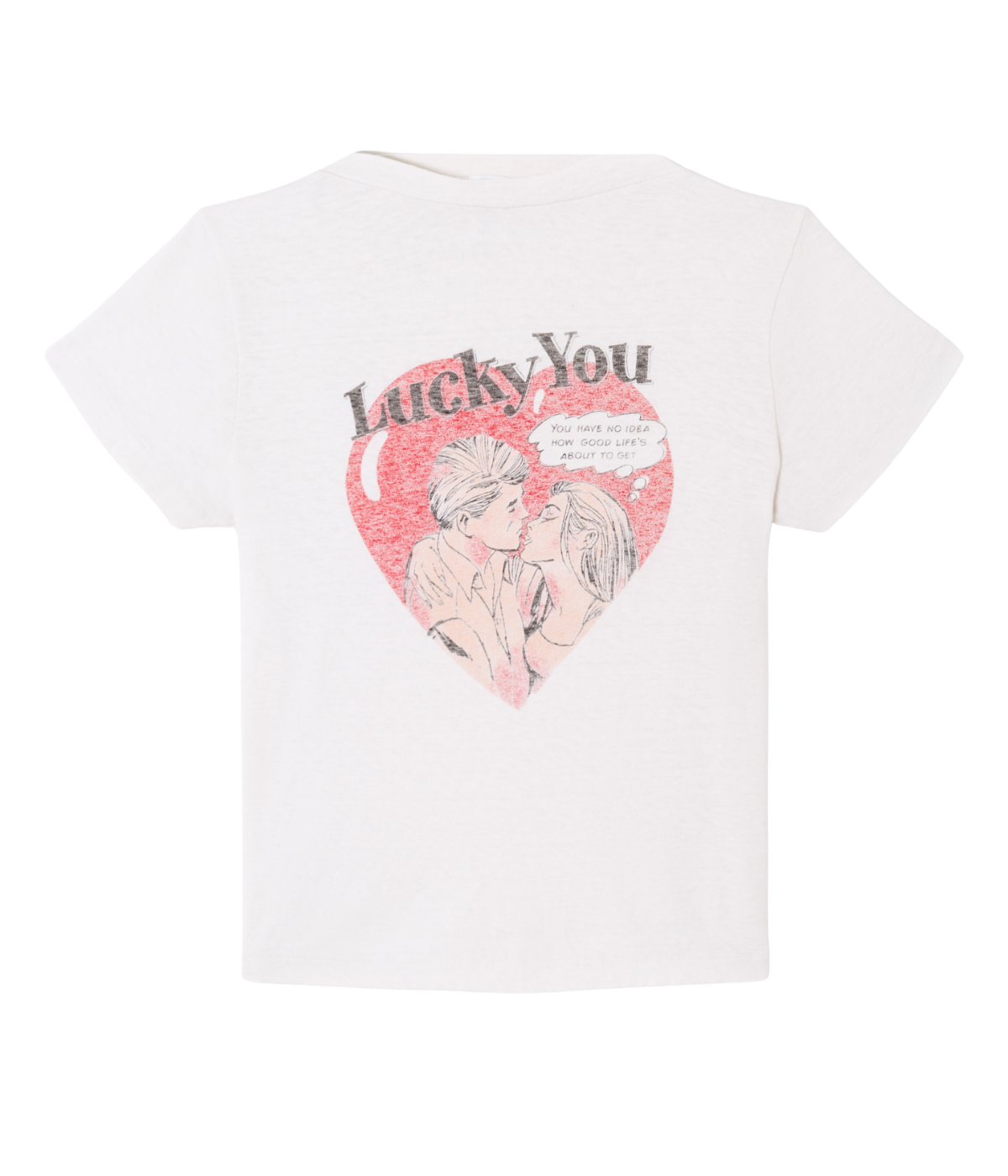 Classic Tee Lucky You In Vintage White