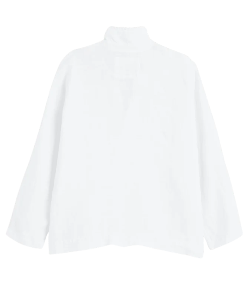 Gabi Popover Shirt In White