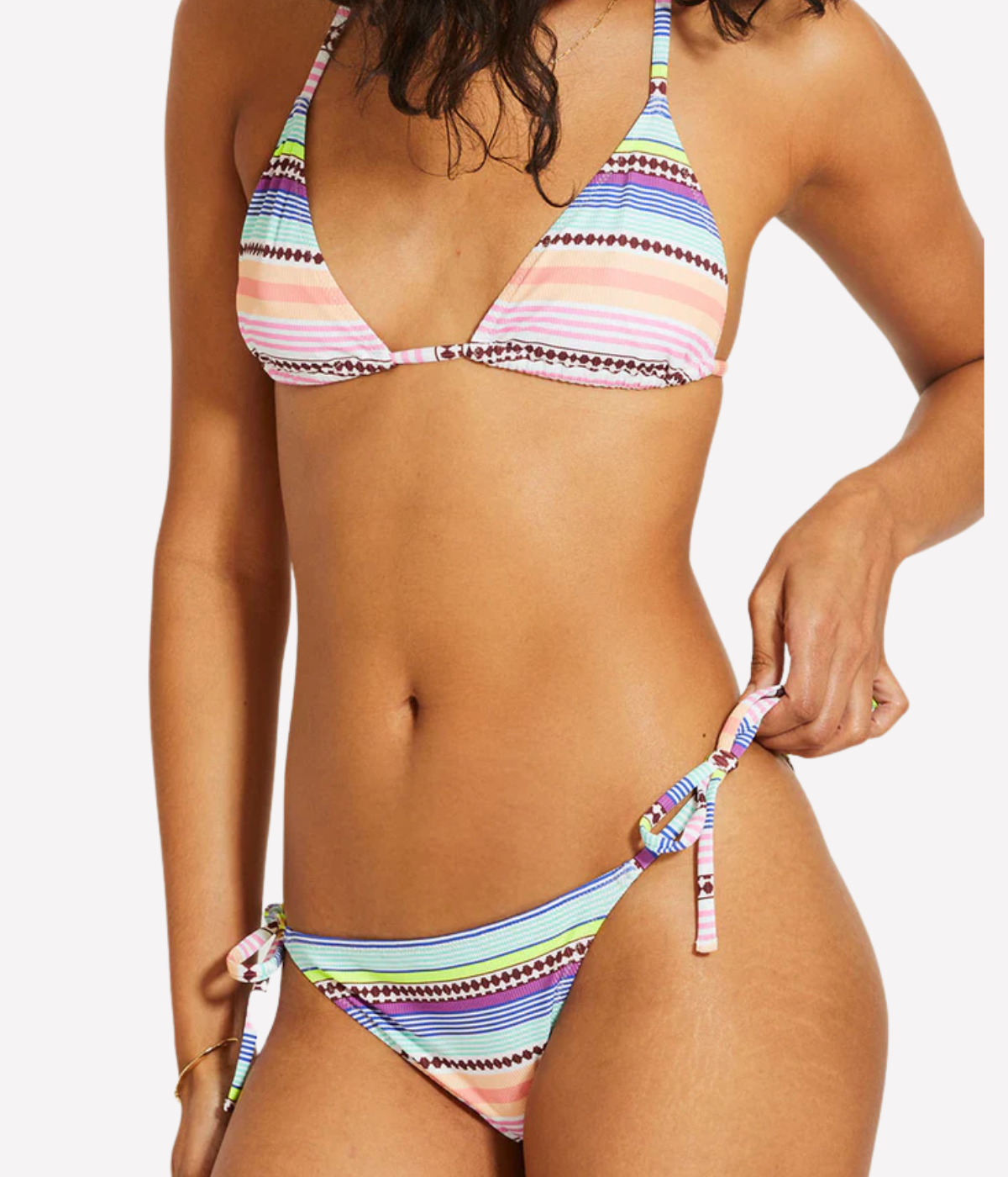 Rekka String Bikini Bottom in Cirq Citrus