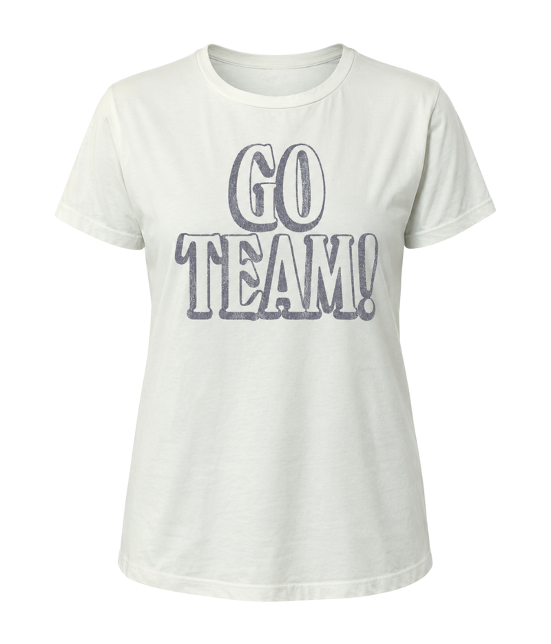 Go Team Vintage Tee in Vintage White