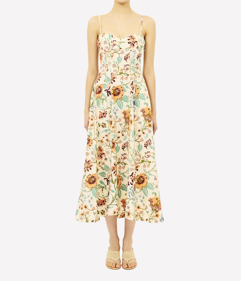 Fiora Cami Cotton Dress In Abalone