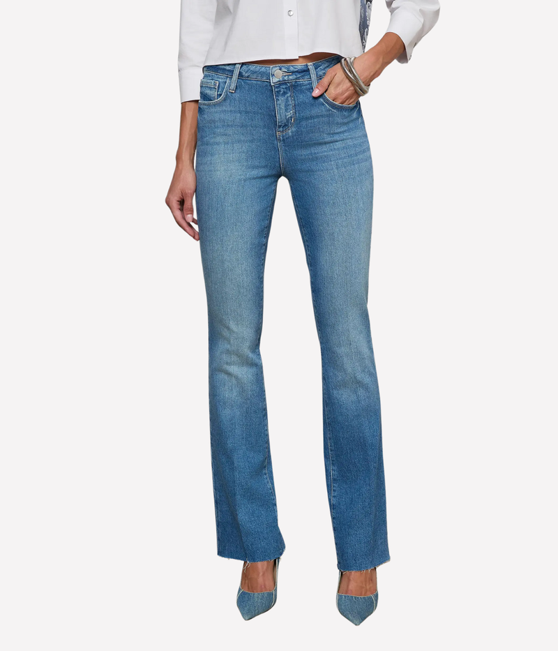 Ruth H/R Straight Leg Jean in KONA