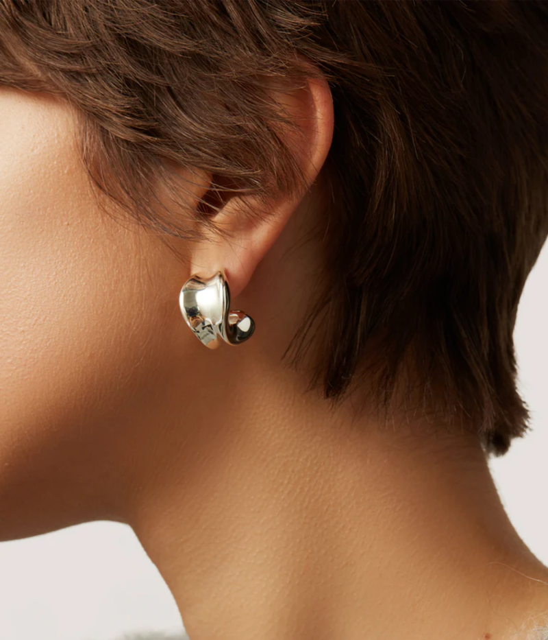 Chunky Doune Hoops IN SILVER