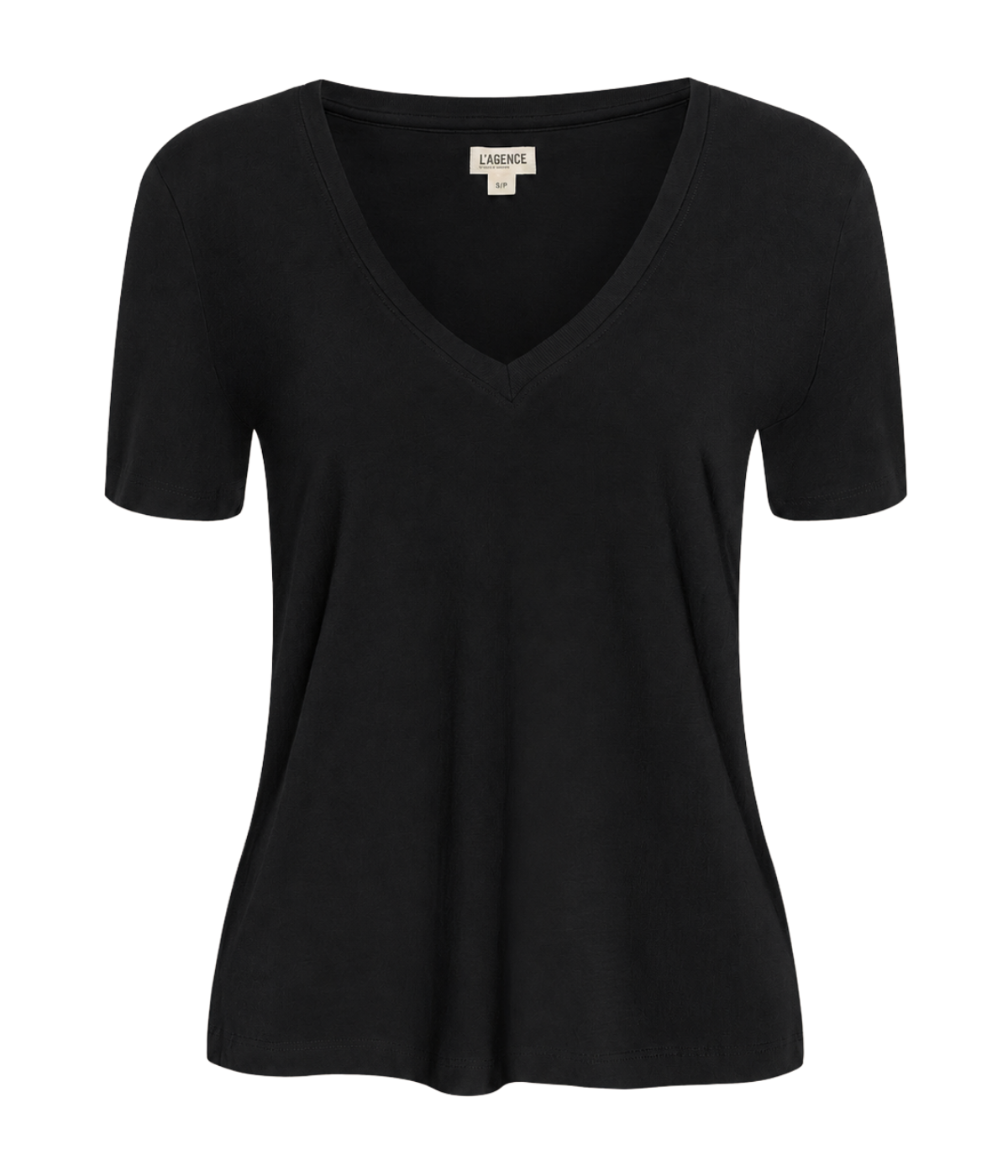 Brianna Short Sleeve Tee In Black