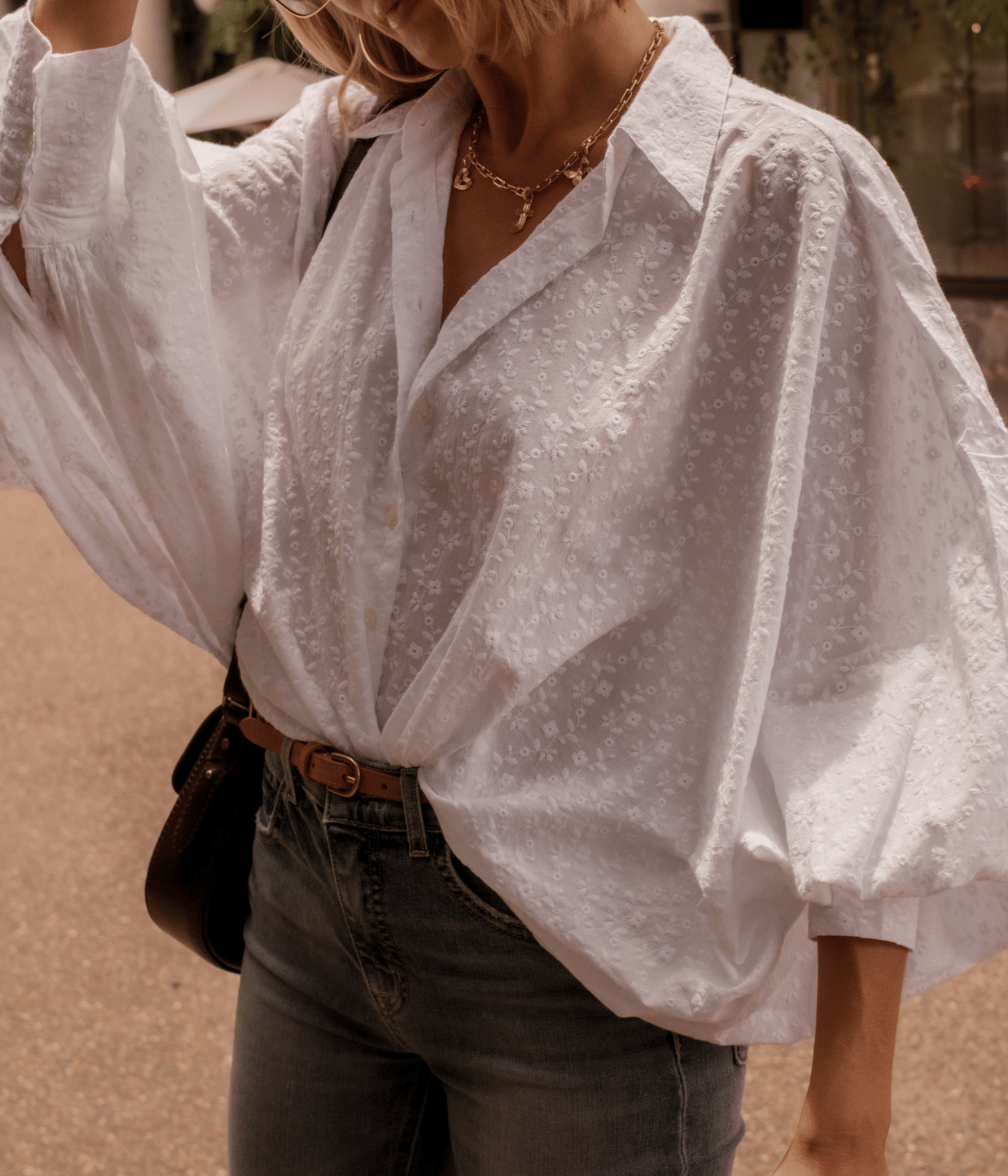 Shirt Satchi Embroidered in WHITE